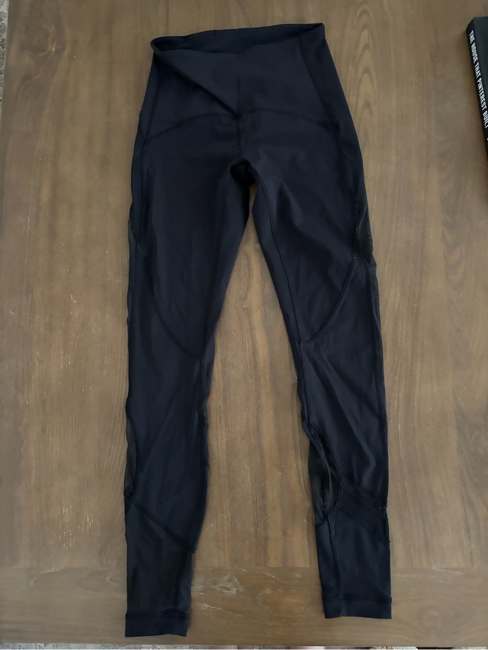 lululemon athletica Black High-Rise Mesh Detailed Leggings
